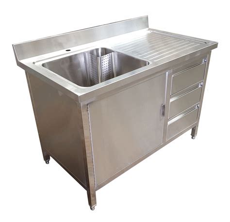 stainless steel sink cabinets